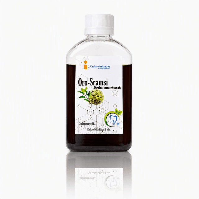 Oro-Sramsi Herbal Mouthwash with Bakula & Arecanut